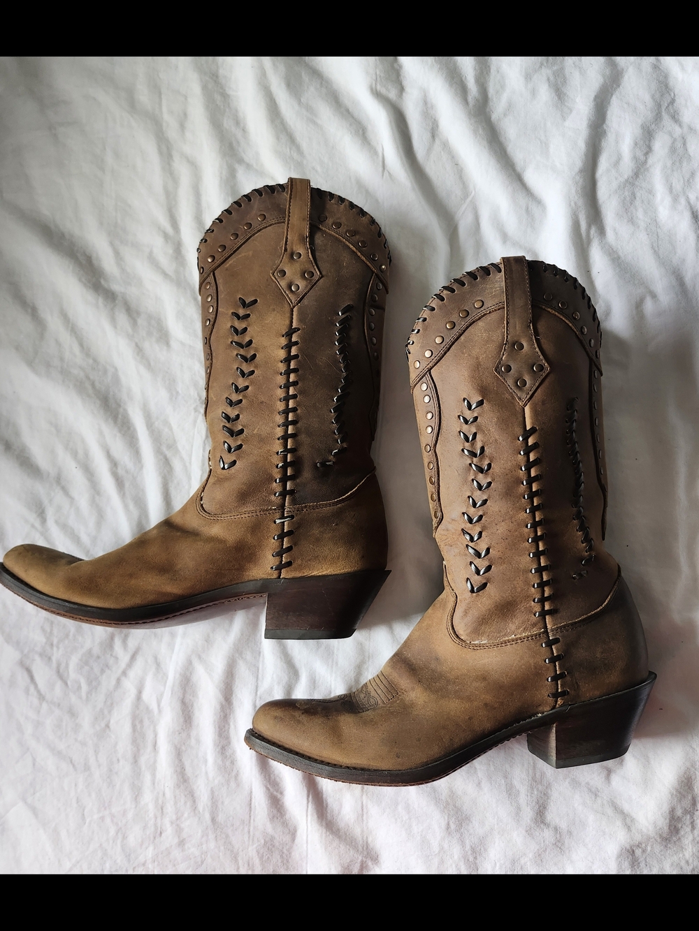Durango Brown Leather Western Cowgirl Boots